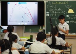 ９月１２日（木）6年算数科 「１つの点を中心に考えると…?
