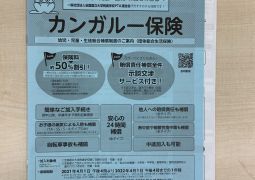 2021.01.29.カンガルー保険申し込み用紙配布しました