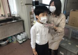 発育測定（明日の連絡）