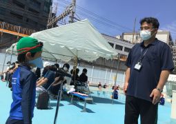 ２年生、ついにプール開き!