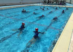 水中バディの練習