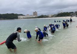 臨海学舎最後の水泳練習（２日目）