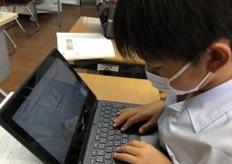 タイピング練習をしたよ