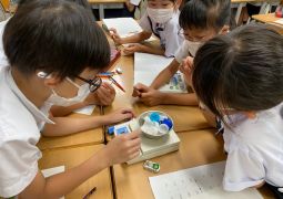 海洋ごみについての学習を行いました。