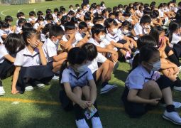 初めての火災の避難訓練