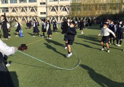 通学班で遊んだよ