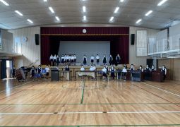 講堂練習スタートです！