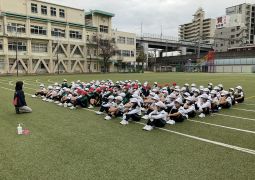 寒いけど頑張りました！