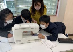 雑巾作りに挑戦