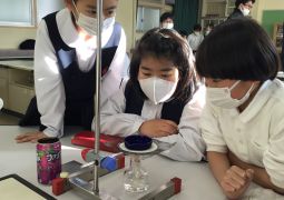 アルコールランプで実験