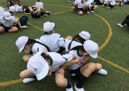 友だちと協力してー体つくり運動ー