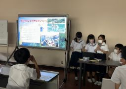 林間のまとめを４年生にプレゼント！