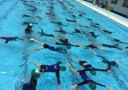 晴天のプール！