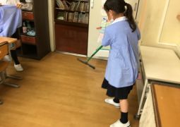 お掃除も頑張っています