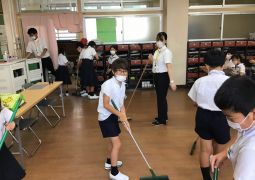 実習生と一緒に