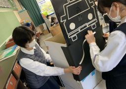 学芸会練習の裏方