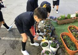 下級生を見守りながら〜トリオタイム〜