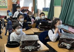 テレビが附天小に！！