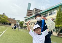 04.18. 1年生と校内探検！