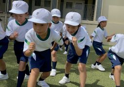 かけっこの先生登場！