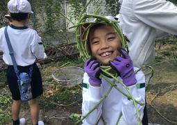 ツルでリース作り