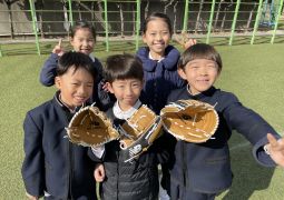 キャッチボールをしたよ！