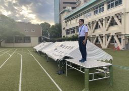 ９/２５　朝礼台