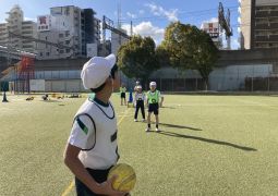 ２／１９　寒い中での運動