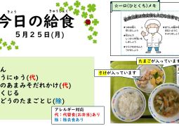 5月25日(月)の給食