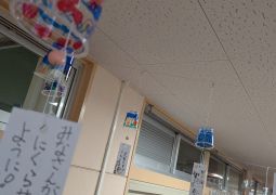 0624　廊下に涼しげな風鈴が