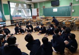 通学班活動（６年生を送る会）
